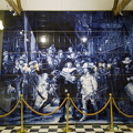 Rembrandt's Night Watch in Delft tiles